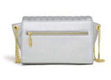 Immaculate Vegan - La Bante Kensington Silver Vegan Cross-Body Bag -Pre order delivery in November
