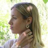 Immaculate Vegan - Little by Little Seville Slice Ear Jacket Earrings, Gold