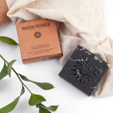 Immaculate Vegan - Maison Meunier Activated Charcoal Face & Body Vegan Cleansing Bar | Lavender & Tea Tree 100g