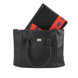 Immaculate Vegan - Melina Bucher Angel Extra Large Vegan Leather Shopper Bag | Black