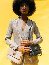 Immaculate Vegan - Melina Bucher Trudy Vegan Leather Crossbody Clutch Bag | Beige