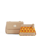 Immaculate Vegan - Melina Bucher Trudy Vegan Leather Crossbody Clutch Bag | Beige