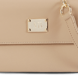 Immaculate Vegan - Melina Bucher Trudy Vegan Leather Crossbody Clutch Bag | Beige