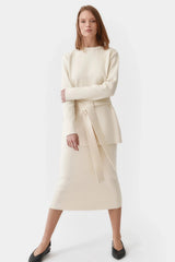 Immaculate Vegan - Mila.Vert Knitted Organic Cotton Straight Skirt | Multiple Colours