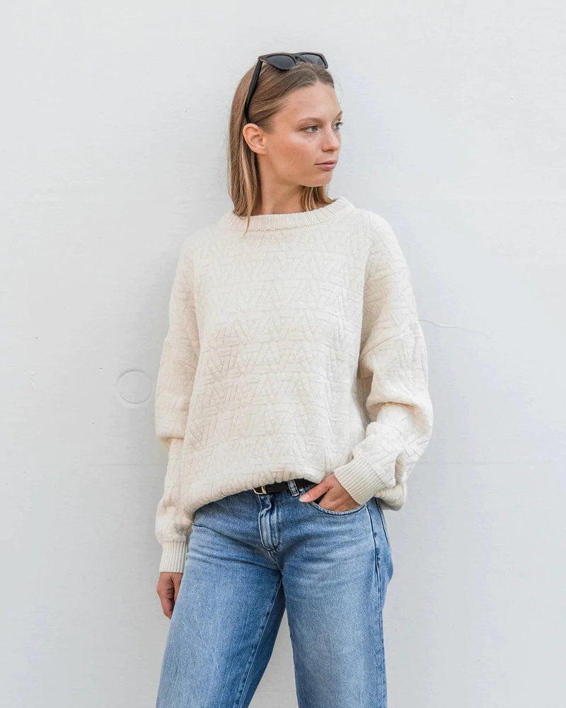 Mila.Vert Knitted Organic Cotton Triangle Jumper | Multiple Colours