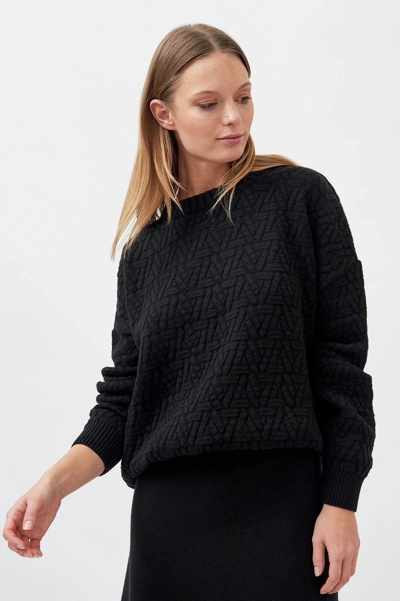 Mila.Vert Knitted Organic Cotton Triangle Jumper | Multiple Colours