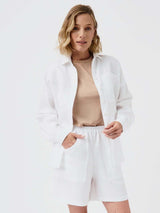 Immaculate Vegan - Mila.Vert Linen shorts White / L