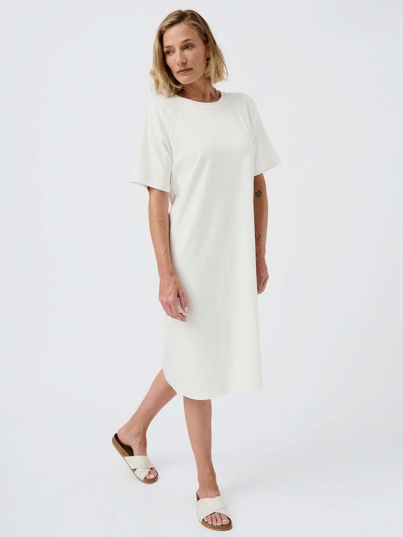 Mila.Vert Raglan T-shirt dress White / L