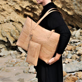 Immaculate Vegan - MURMALI Zeta Cork Vegan Tote Bag | Beige Beige
