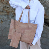 Immaculate Vegan - MURMALI Zeta Cork Vegan Tote Bag | Beige Beige