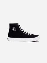 Immaculate Vegan - NAE Vegan Shoes Redo Recycled PET Unisex Mid Top Trainers | Black Black / UK7 / EU40 / US9(W) / US8(M)