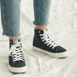 Immaculate Vegan - NAE Vegan Shoes Redo PET Black vegan mid-top vulcanized sneakers