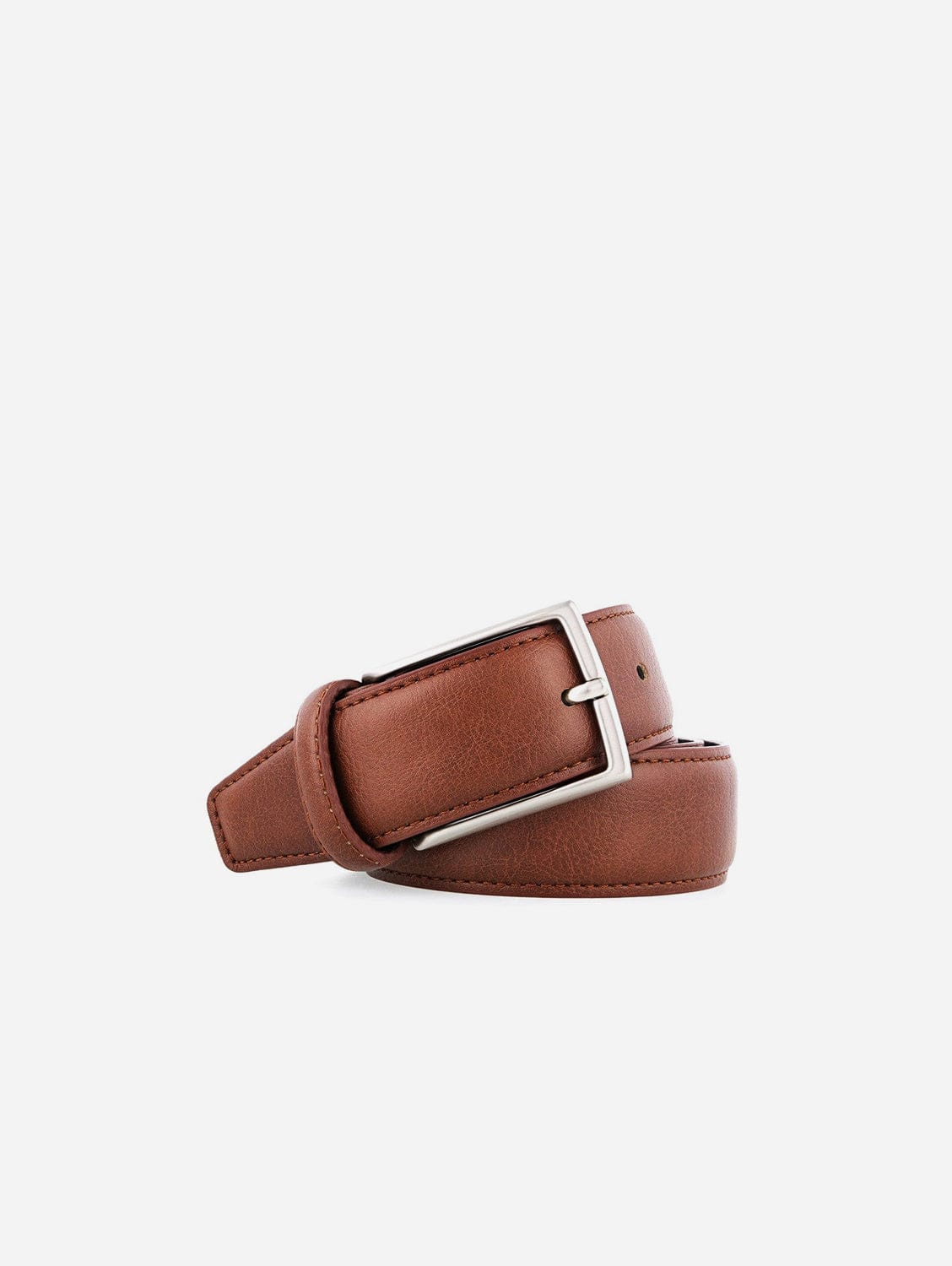 35mm Vegan Leather Belt | Cognac