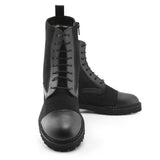 Immaculate Vegan - NOAH - Italian Vegan Shoes Bettina Vegan Leather & Suede Boots | Black