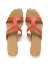 Immaculate Vegan - NOAH - Italian Vegan Shoes Letizia Vegan Nappa Leather Slip On Sandal | Burnt Orange