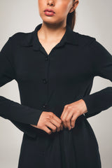 Immaculate Vegan - Organique Maxi Shirt Dress in Black
