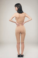 Immaculate Vegan - Organique One Shoulder Cycling Jumpsuit