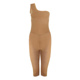 Immaculate Vegan - Organique One Shoulder Cycling Jumpsuit