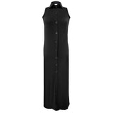 Immaculate Vegan - Organique Sleeveless Shirt Dress in Black