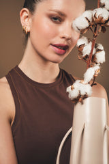 Immaculate Vegan - Organique Tank Top in Brown