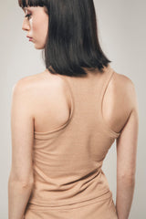 Immaculate Vegan - Organique Tank Top in Light Brown