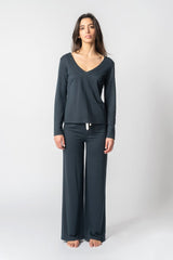 Immaculate Vegan - Organique V Neck Long-sleeve Shirt