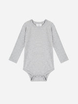 Immaculate Vegan - Pop My Way Organic Cotton Long Sleeved Bodysuit | Grey Grey / 0-3 months