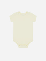 Immaculate Vegan - Pop My Way Organic Cotton Short Sleeved Bodysuit | Lemon Lemon / 6-12 months