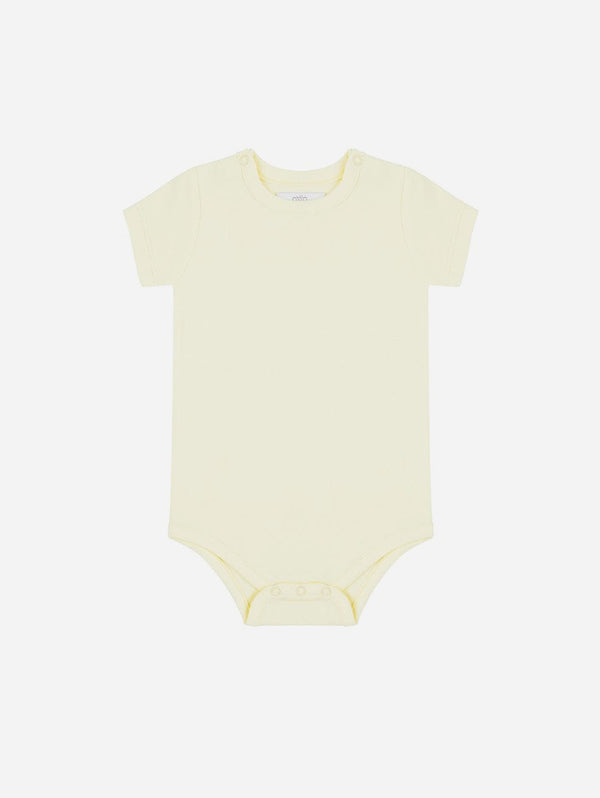Pop My Way Organic Cotton Short Sleeved Bodysuit | Lemon Lemon / 6-12 months