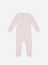 Immaculate Vegan - Pop My Way Organic Cotton Zippered Sleepsuit | Pink Pink / 0-3 months