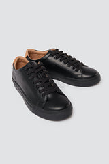 Immaculate Vegan - Ration.L R-Kind Unisex Vegan Leather Trainer | Mercury Black