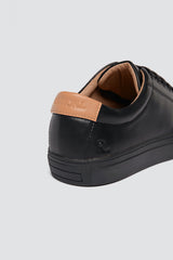 Immaculate Vegan - Ration.L R-Kind Unisex Vegan Leather Trainer | Mercury Black