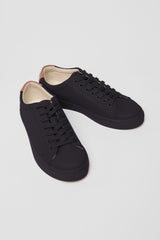 Immaculate Vegan - Ration.L R-Kind Unisex Vegan Leather Trainer| Mercury Black Grained