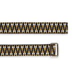 Immaculate Vegan - Stelar Sunda Handwoven Jacquard Vegan Belt | Black & Gold