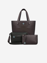Immaculate Vegan - The Morphbag by GSK 3 Vegan Leather Bags in 1 | Black Forest Green & Metallic Mushroom