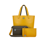 Immaculate Vegan - The Morphbag by GSK 3 Vegan Leather Bags in 1 | Green Pepper & Mustard