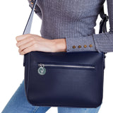 Immaculate Vegan - The Morphbag by GSK Cross-Body Vegan Handbag In Blue & Grey