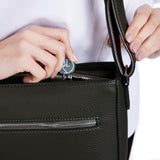 Immaculate Vegan - The Morphbag by GSK Cross-Body Vegan Handbag In Green & Metallic