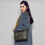 Immaculate Vegan - The Morphbag by GSK Cross-Body Vegan Handbag In Green & Yellow