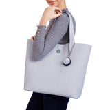 Immaculate Vegan - The Morphbag by GSK Reversible Vegan Leather Tote | Blue & Grey