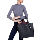 Immaculate Vegan - The Morphbag by GSK Reversible Vegan Leather Tote | Navy & Burgundy