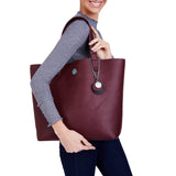Immaculate Vegan - The Morphbag by GSK Reversible Vegan Leather Tote | Navy & Burgundy