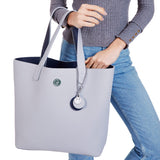 Immaculate Vegan - The Morphbag by GSK Reversible Vegan Tote In Blue & Grey