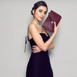 Immaculate Vegan - The Morphbag by GSK Vegan Leather Multi-Function Clutch In Red