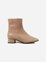 Immaculate Vegan - Urbanima Botanic Vegan Leather Low Heel Ankle Boots | Taupe Taupe / UK4 / EU37 / US6