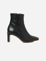 Immaculate Vegan - Urbanima Fontana Square Toe Vegan Leather Heeled Ankle Boots | Black UK8 / EU42 / US10