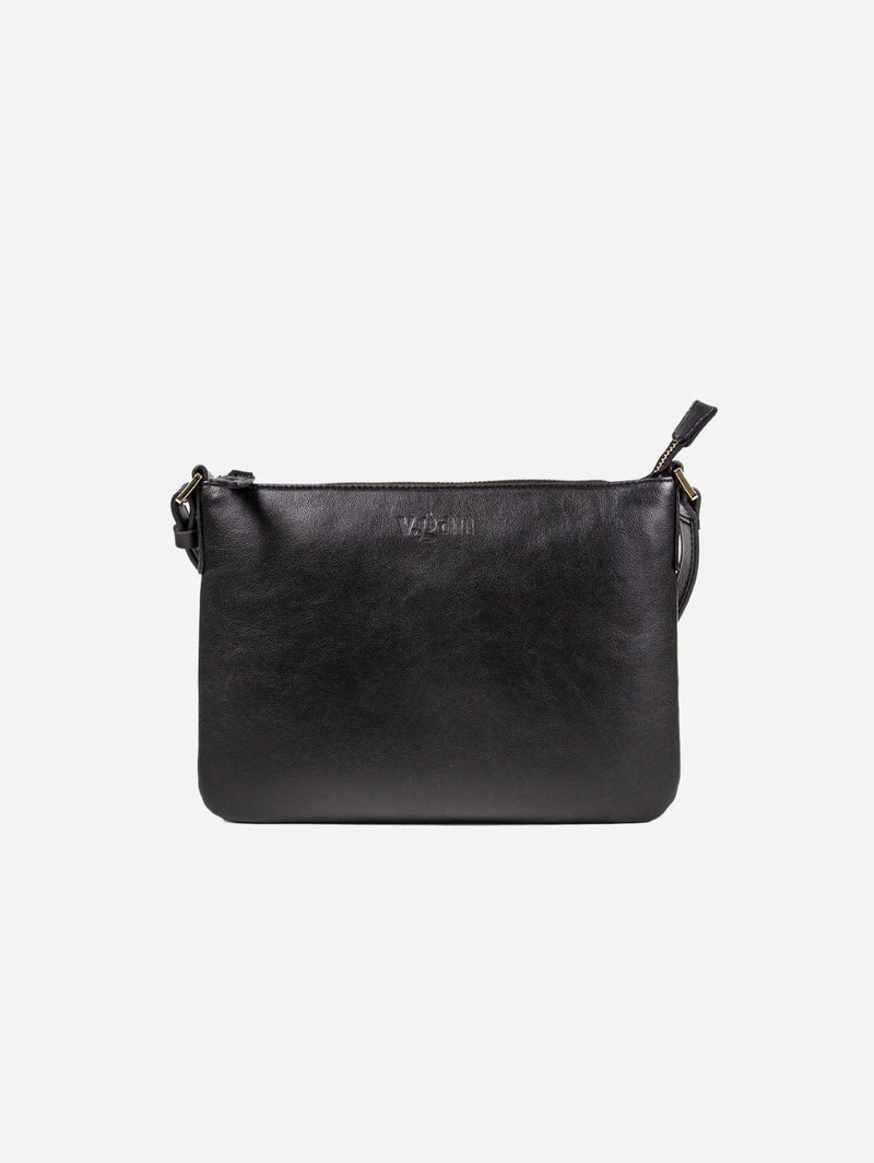 V.GAN Vegan Leather Crossbody Handbag | Black One Size