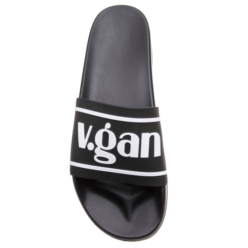 V.GAN Rice Women's Vegan Slide Sandals | Black