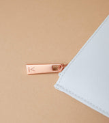 Immaculate Vegan - Votch Classic Essentials Apple Leather Vegan Pouch | Light Grey