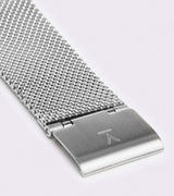 Immaculate Vegan - Petite Watch with Silver & Black Dial | Silver Mesh Strap